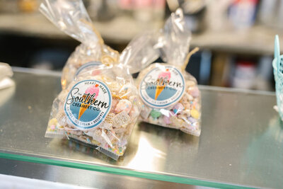bags of easter themed puppy chow