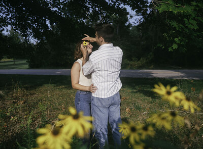 couple by rock formation