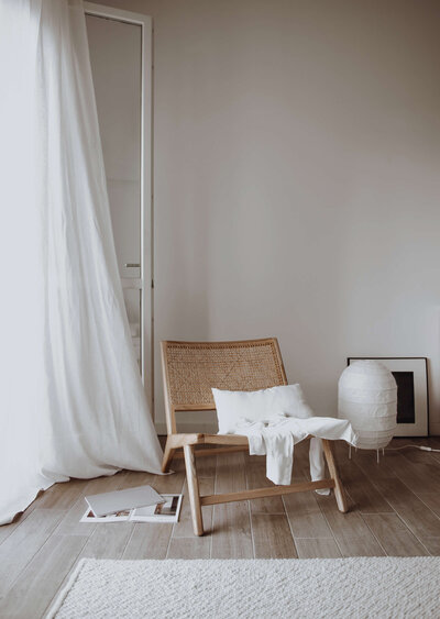 Minimal modern organic home staging