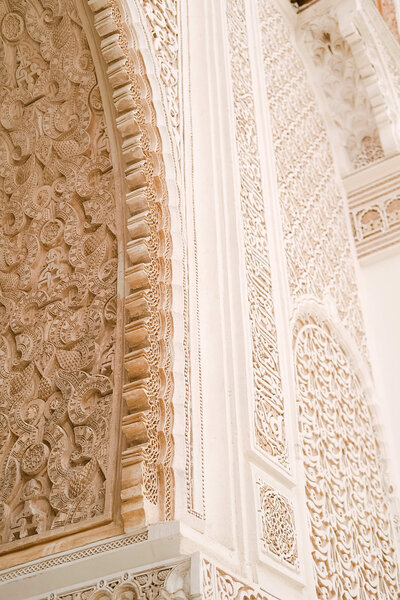 Close up of architectural details on a building