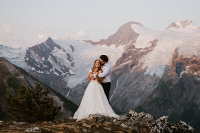 Couple getting married in Banff National Park