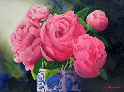 Pink Peonies © Alan Shuptrine, Artist