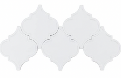 White tile with wave texture