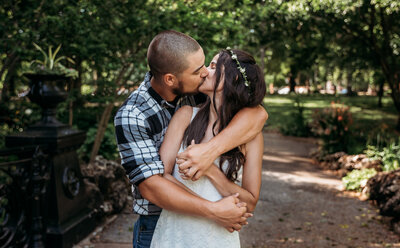 a man and would in an embrace kissing