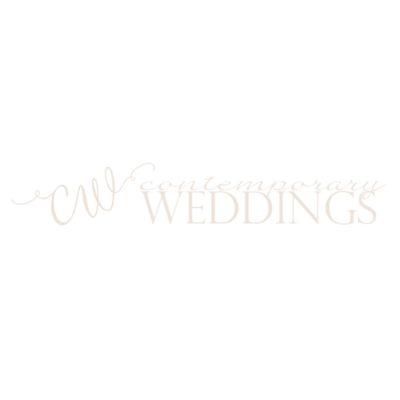 CW Weddings tan logo
