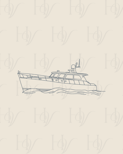 Custom logo design for Harbor View Yacht Charter in New York