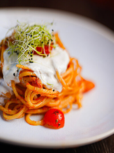 plat de pates restaurant