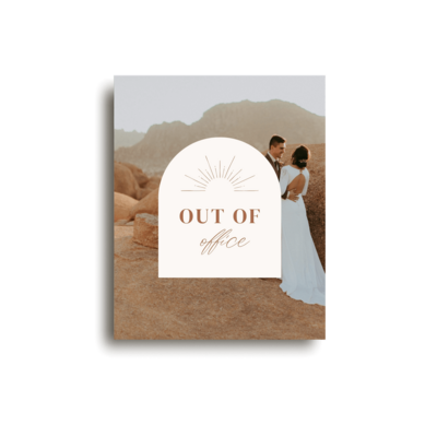 Boho terracotta Instagram post template for photographer