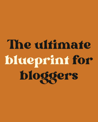 blueprint for bloggers graphic