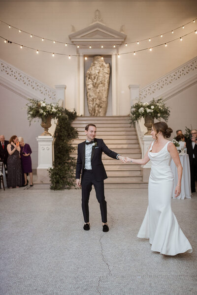 Bride dancing at NOMA