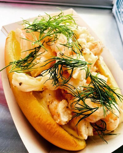 Local favorite shrimp roll. downtown Mt holly favorite. Seafood, handheld, fresh packed with flavor.  