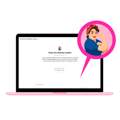 An ipad picturing the Bootstrapped Woman DIY Website Audit freebie.