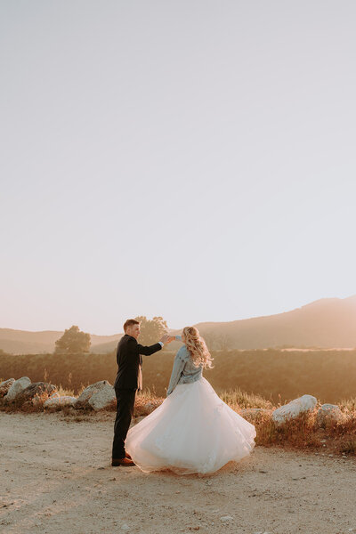 Bride and Groom Murrieta Wedding