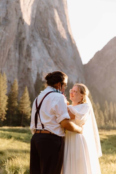 An elopement at Yosemite National Park in California.