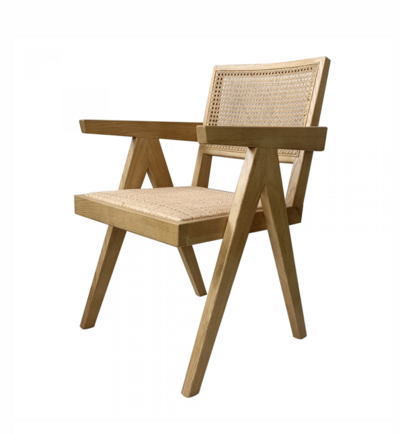 Wooden wicker chair by Modern Komfort