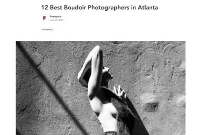 Boudoir by Ria Featued as One of Twelve Best Boudoir Photographers in Atlanta