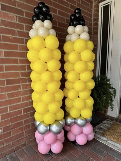pencil balloon decor for school event
