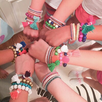 Make Craft Camp bracelets
