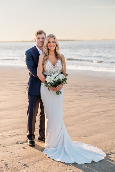 Natalie + Brett's elopement at Tybee Island