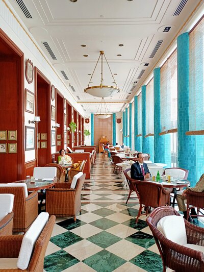 luxury dining room in a boutique hotel