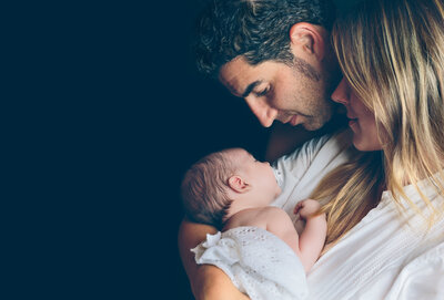 Couple with newborn