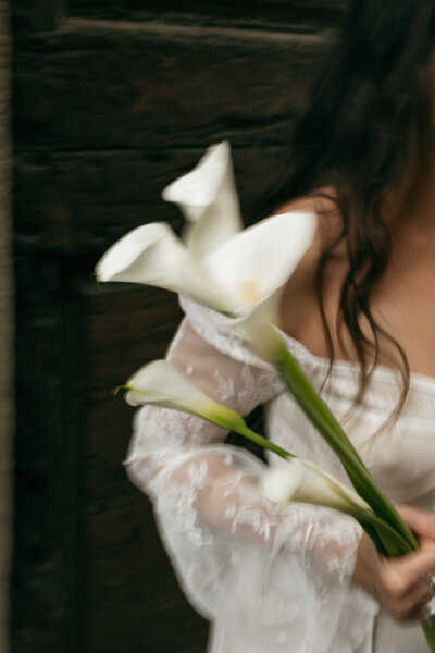 bride and groom celebrating after ceremony