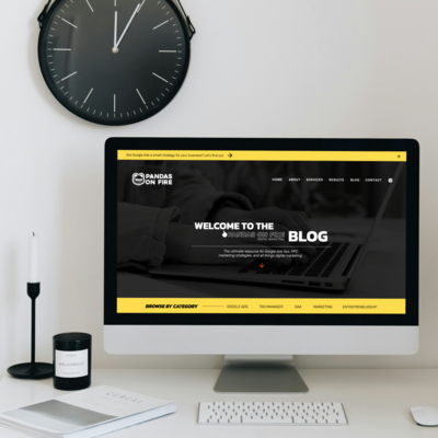 Affordable small business website design for a Google Ads agency, creating effective online strategies for business growth.