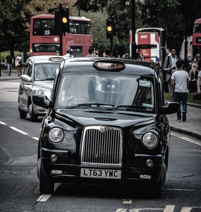 Black Cabs and Busses in London