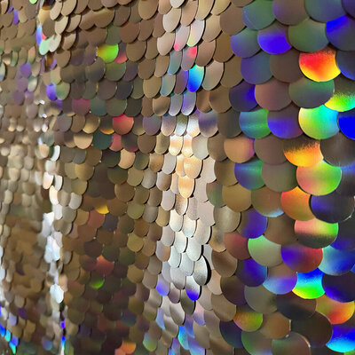 iridescent sequin photo booth backdrop