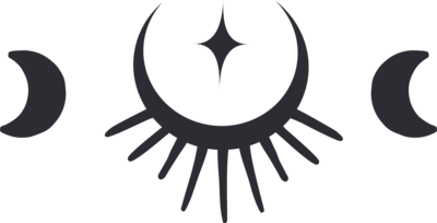 Valentina Bay Photography logo — two crescent moons flanking a radiant sunburst, symbolizing balance and light.
