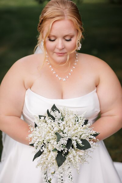 Bride and Bouquet
