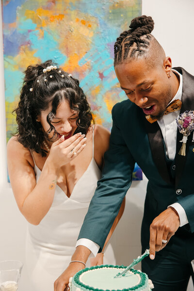 Bride getting ready in a sunlit suite before her ceremony, coordinated by Shelsea Ray of Ray of Sunshine Weddings.