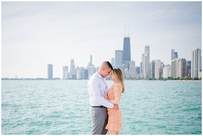 Summer Engagement Session in Lincoln Park Chicago
