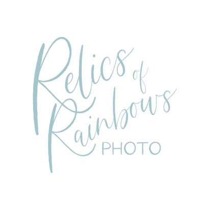 relics of rainbows photo by Nicole Oman logo