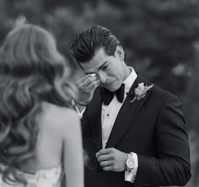 luxury tented wedding details in NY
