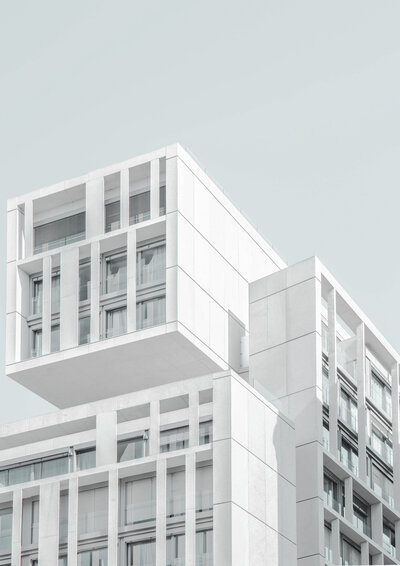 White modern building