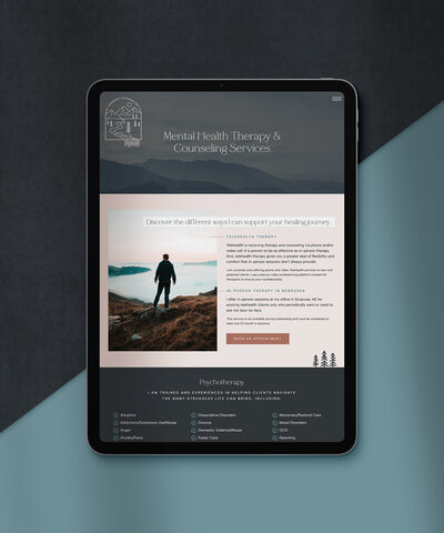 Showit Website Design For Mental Health Therapist