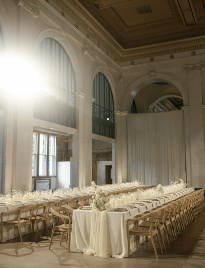 Stunning wedding reception at State Savings Bank, Detroit