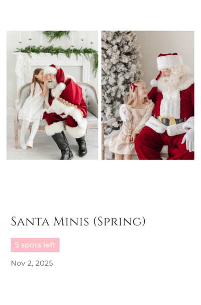 Santa Claus with kids studio photo session