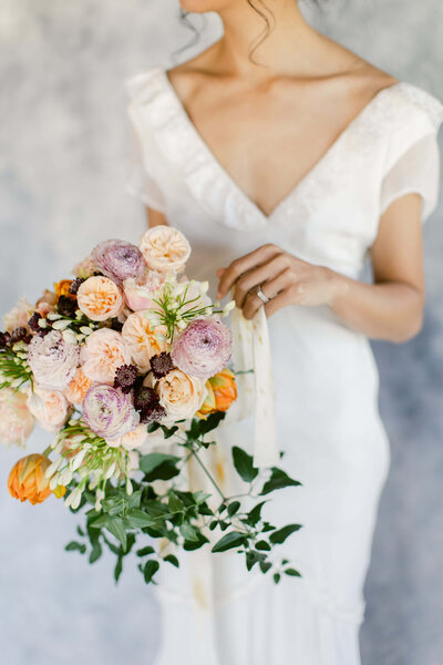 Colorful bridal bouquet for an Atlanta Wedding