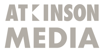 Light gray Atkinson Media House alternative logo