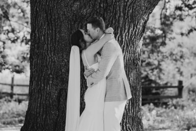 Collingwood Wedding Photographer captures the moment the couple sealed there love with a kiss
