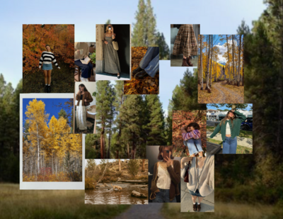 fall senior pictures outfit mood board and inspiration