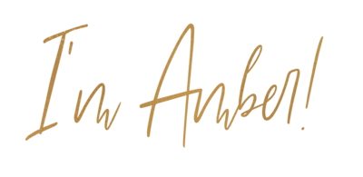 I'm Amber Gold Metallic Script
