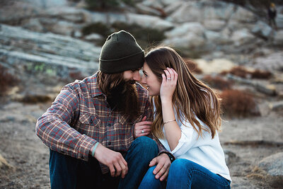 Kayley and Andrew engagement photo session Lake Tahoe Donner Summit