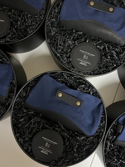 Customized corporate gifts, corporate retreat gifts, corporate event gifts, client gifts, custom gift boxes.