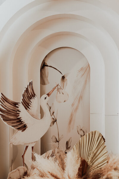Baby Shower event decor and styling arched backdrops
