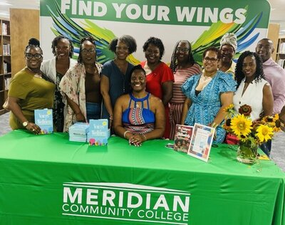 Dr-Carrie-Young-McWilliams-book-signing-Voices-of-Wellness-Meridian-Community-College