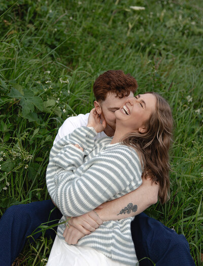 cozy cabin engagement session photographed by claire neville photography