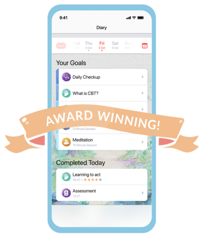 Thrive Mental Wellbeing App - Award Winning Sessions